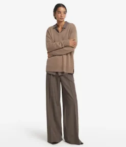 Maglia con dettaglio trecce in Cashmere Ultrasoft