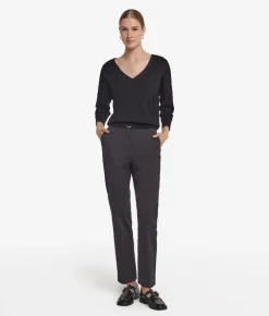 Maglia con doppio scollo a V in Cashmere Ultrafine
