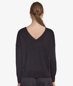 Maglia con doppio scollo a V in Cashmere Ultrafine