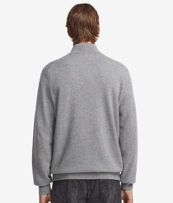 Maglia con mezza zip in Cashmere Ultrasoft