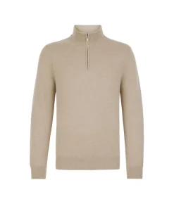 Maglia con mezza zip in Cashmere Ultrasoft