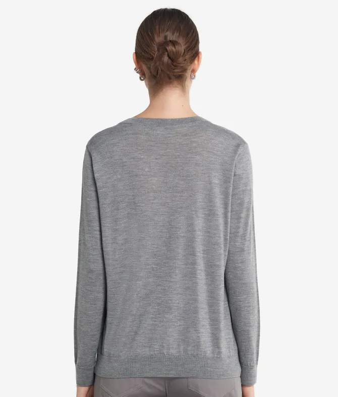 Maglia con scollo a V in Cashmere Ultrafine