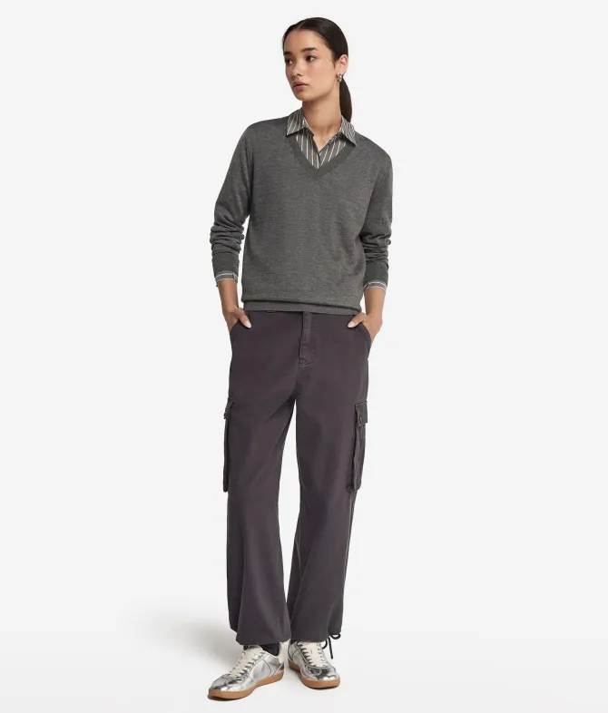 Maglia con scollo a V in Cashmere Ultrafine