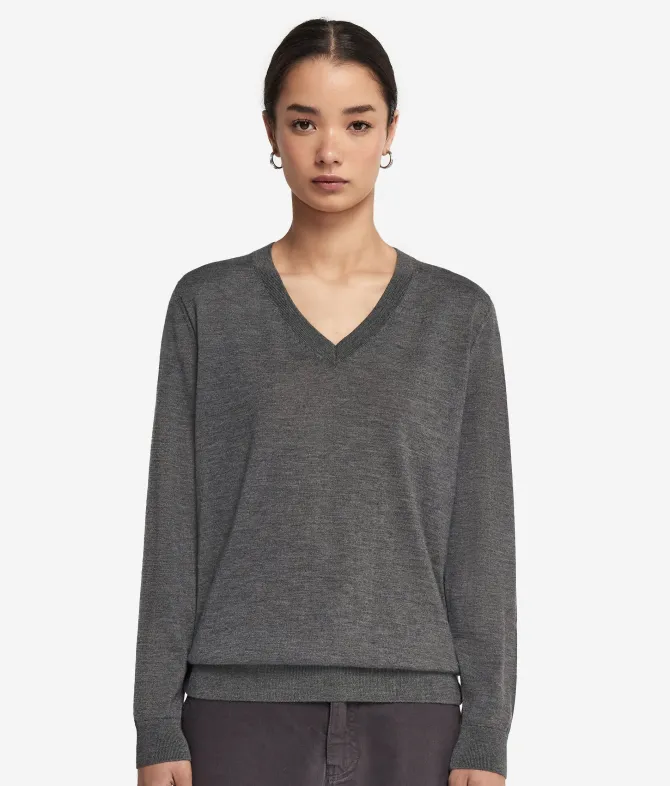 Maglia con scollo a V in Cashmere Ultrafine