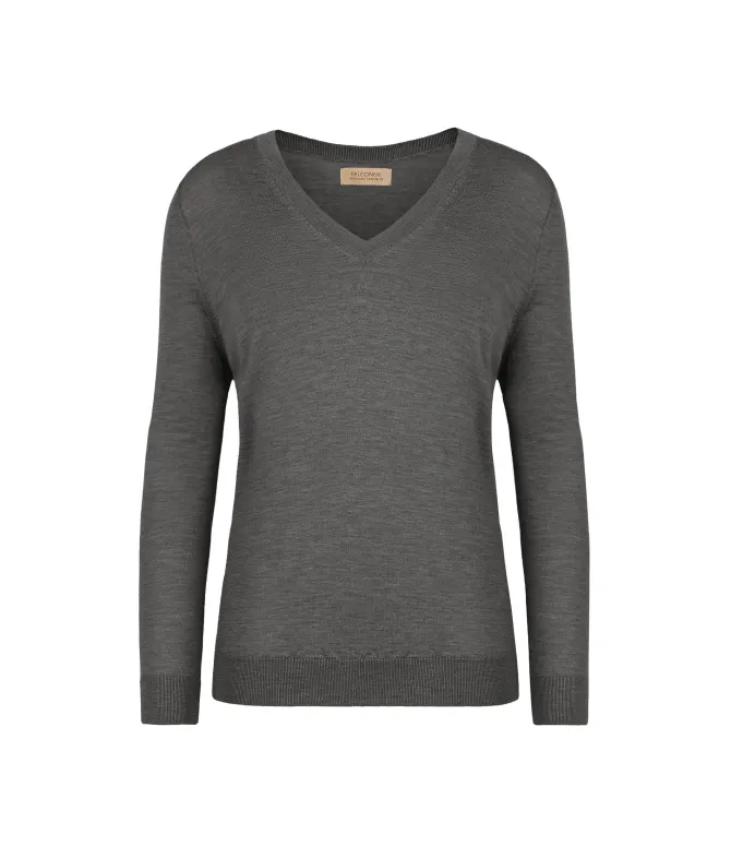Maglia con scollo a V in Cashmere Ultrafine