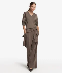Maglia con scollo a V in Cashmere Ultrafine