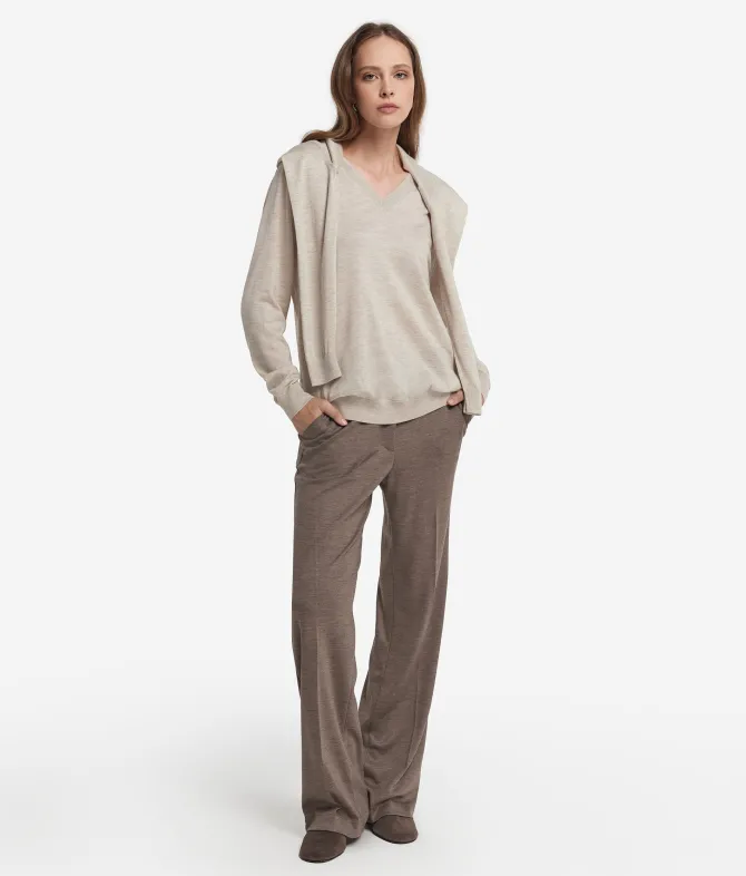 Maglia con scollo a V in Cashmere Ultrafine