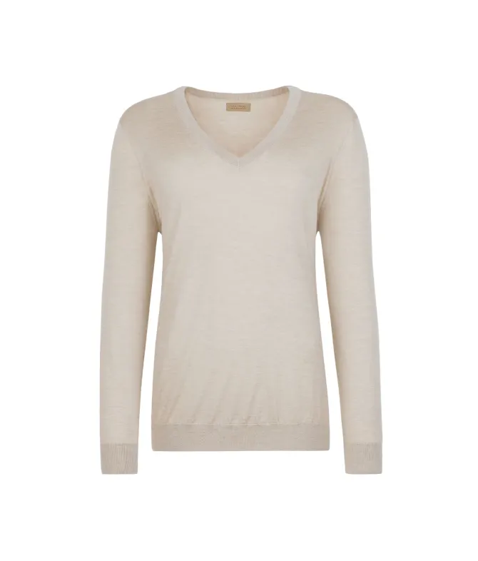 Maglia con scollo a V in Cashmere Ultrafine