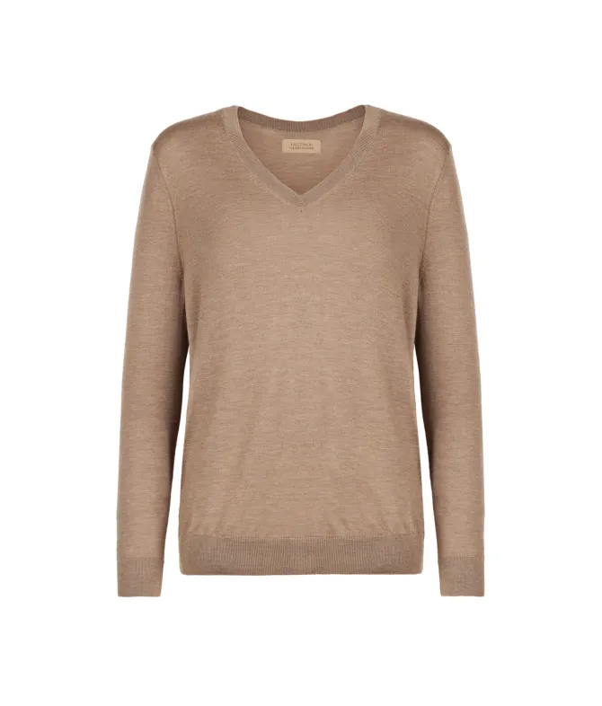 Maglia con scollo a V in Cashmere Ultrafine