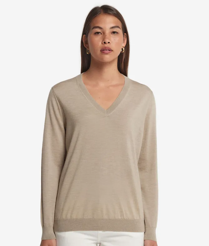 Maglia con scollo a V in Cashmere Ultrafine