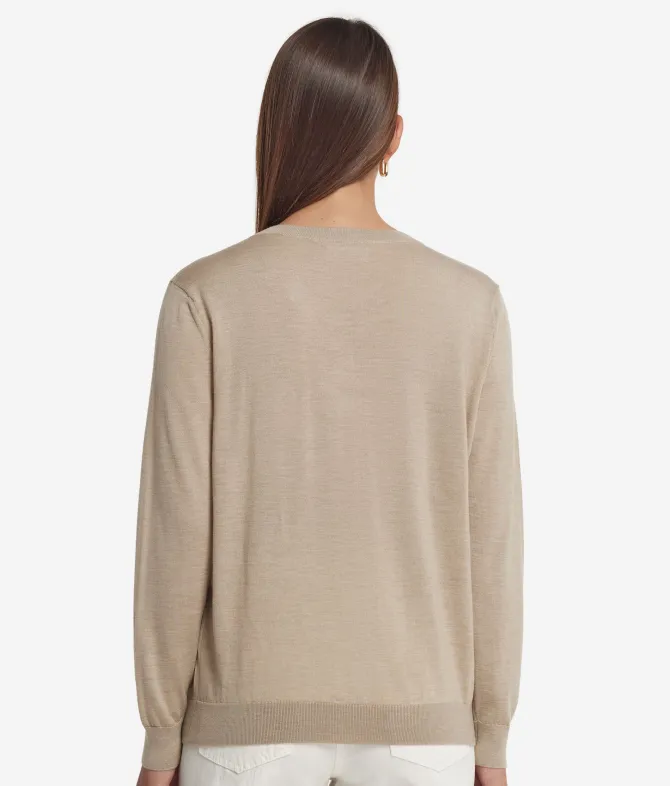 Maglia con scollo a V in Cashmere Ultrafine