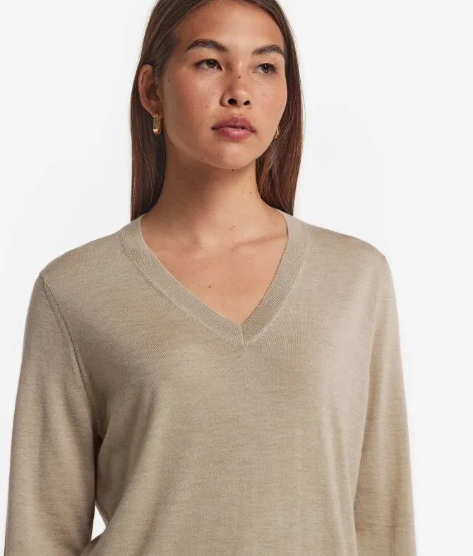 Maglia con scollo a V in Cashmere Ultrafine