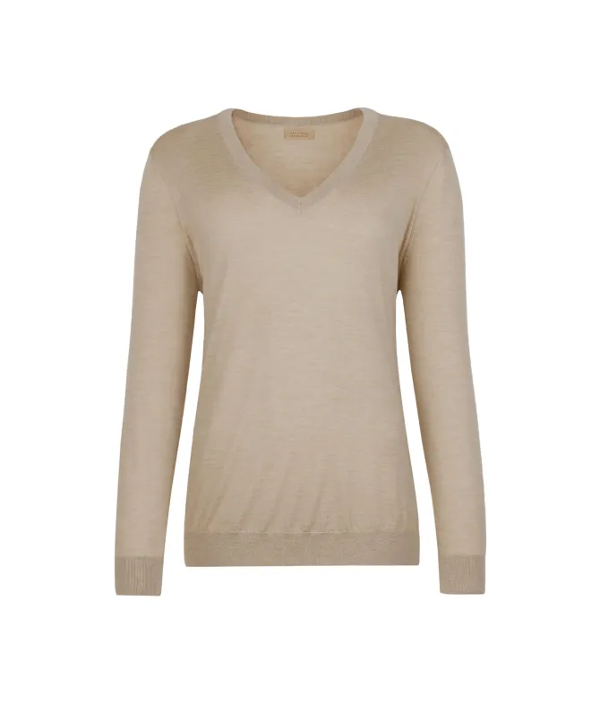 Maglia con scollo a V in Cashmere Ultrafine