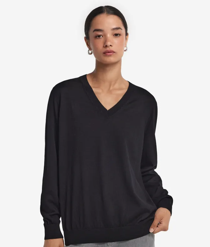 Maglia con scollo a V in Cashmere Ultrafine