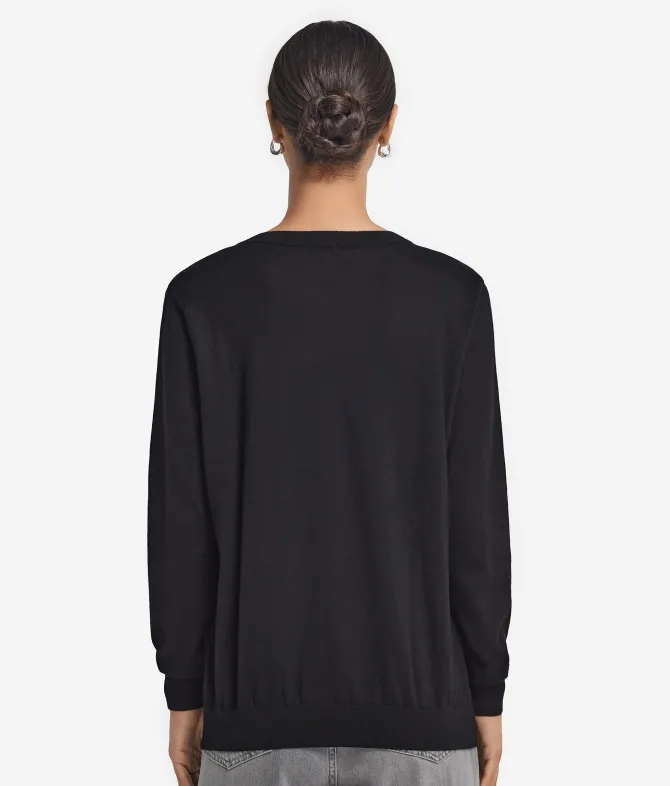 Maglia con scollo a V in Cashmere Ultrafine