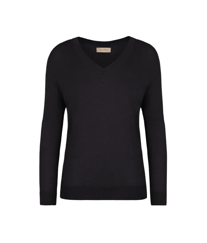 Maglia con scollo a V in Cashmere Ultrafine