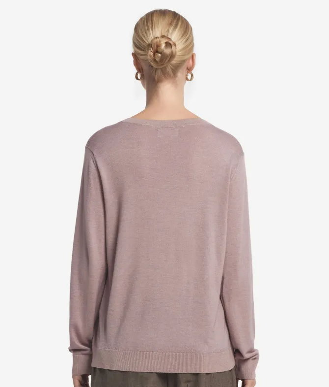 Maglia con scollo a V in Cashmere Ultrafine