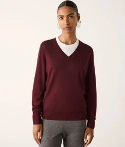 Maglia con scollo a V in Cashmere Ultrafine