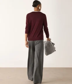 Maglia con scollo a V in Cashmere Ultrafine