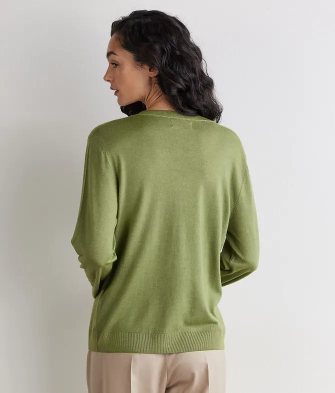 Maglia con scollo a V in Cashmere Ultrafine