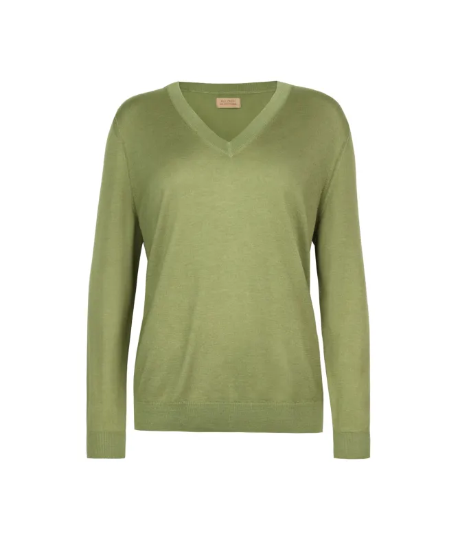 Maglia con scollo a V in Cashmere Ultrafine