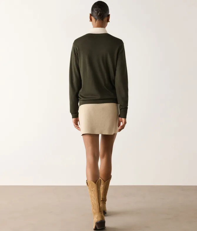 Maglia con scollo a V in Cashmere Ultrafine