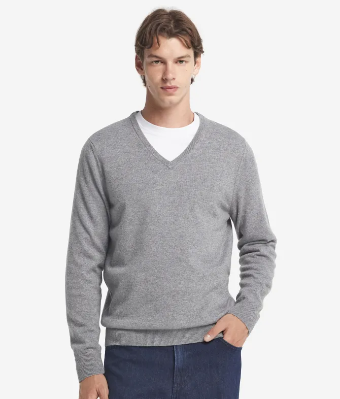 Maglia con scollo a V in Cashmere Ultrasoft