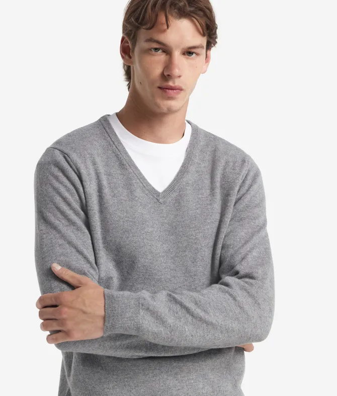 Maglia con scollo a V in Cashmere Ultrasoft
