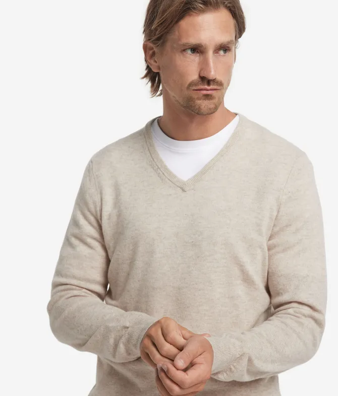Maglia con scollo a V in Cashmere Ultrasoft
