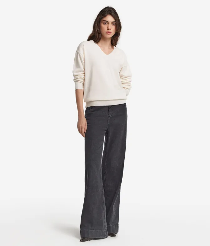 Maglia con scollo a V in Cashmere Ultrasoft
