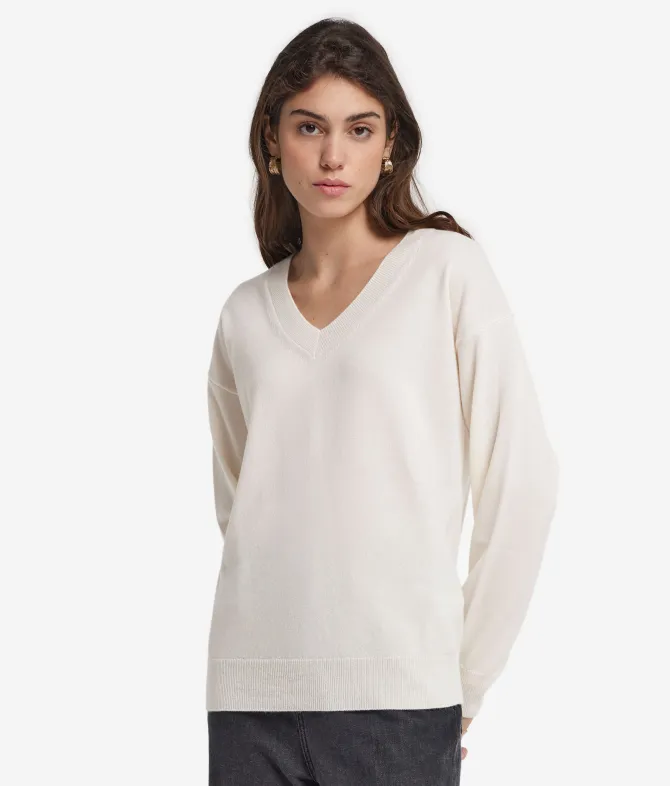 Maglia con scollo a V in Cashmere Ultrasoft