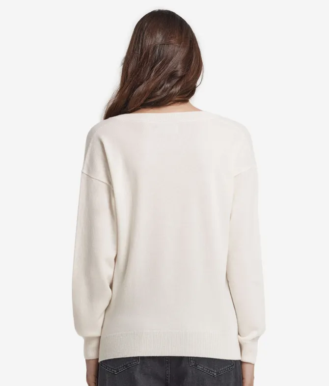 Maglia con scollo a V in Cashmere Ultrasoft