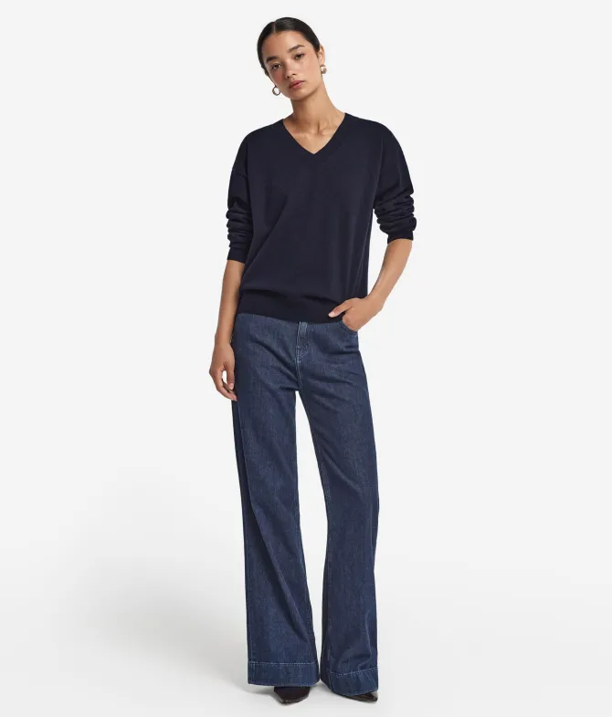 Maglia con scollo a V in Cashmere Ultrasoft
