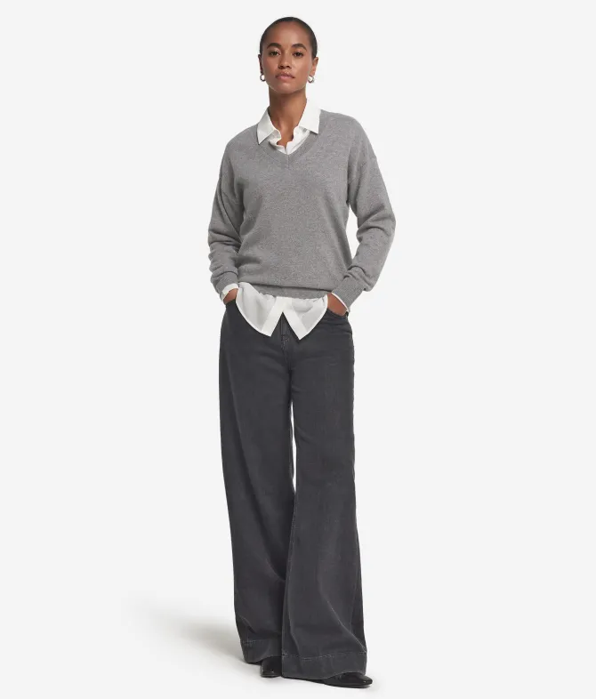 Maglia con scollo a V in Cashmere Ultrasoft