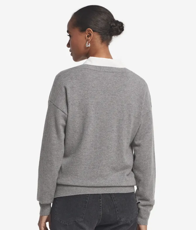 Maglia con scollo a V in Cashmere Ultrasoft