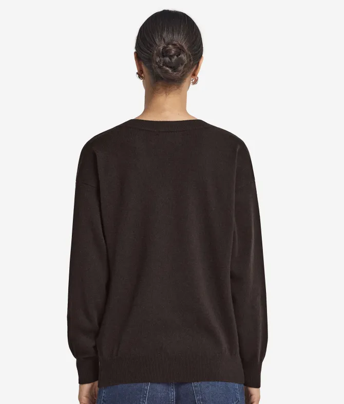 Maglia con scollo a V in Cashmere Ultrasoft