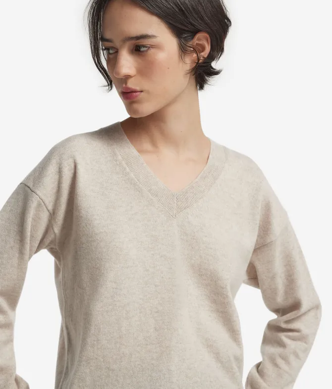 Maglia con scollo a V in Cashmere Ultrasoft