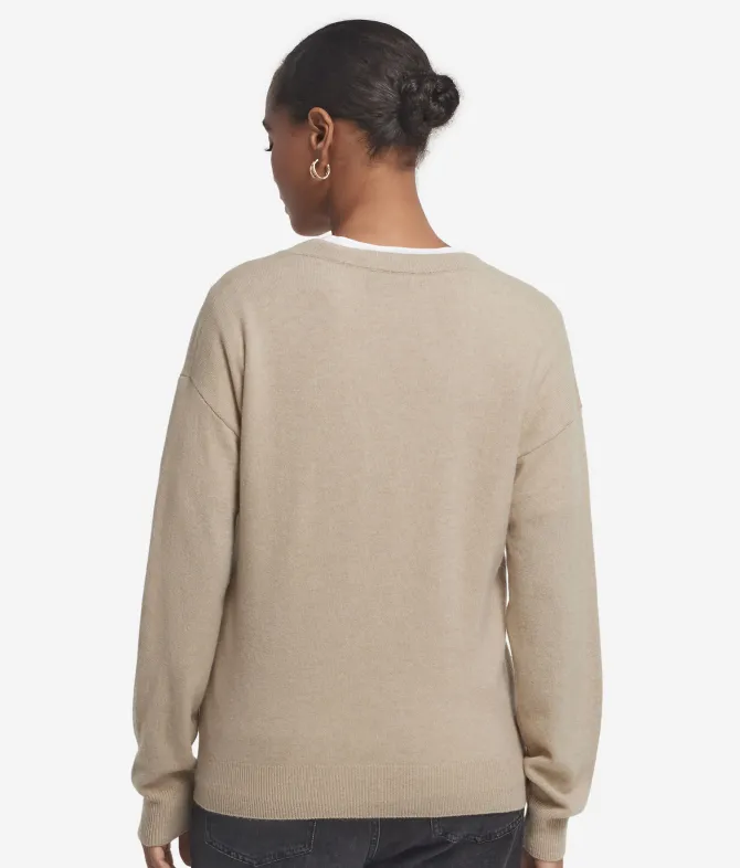 Maglia con scollo a V in Cashmere Ultrasoft