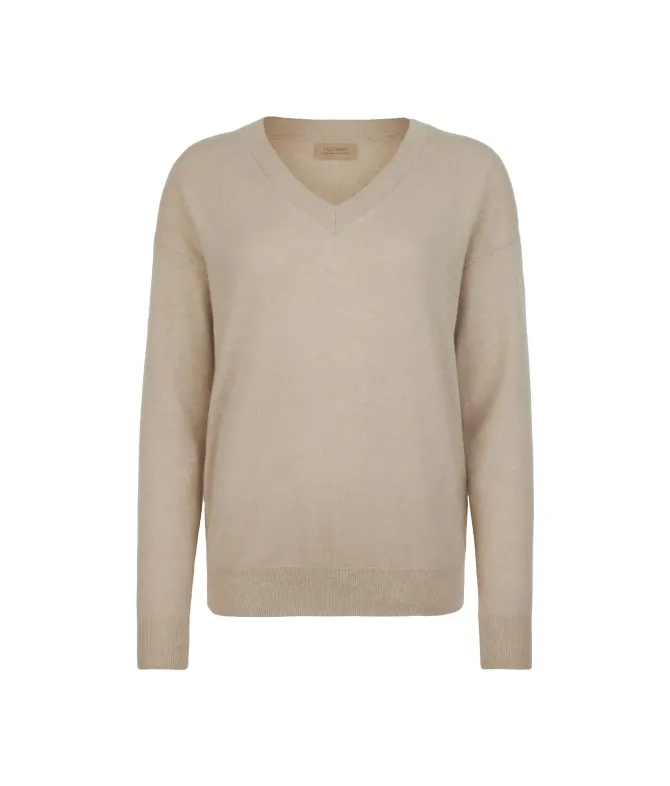 Maglia con scollo a V in Cashmere Ultrasoft