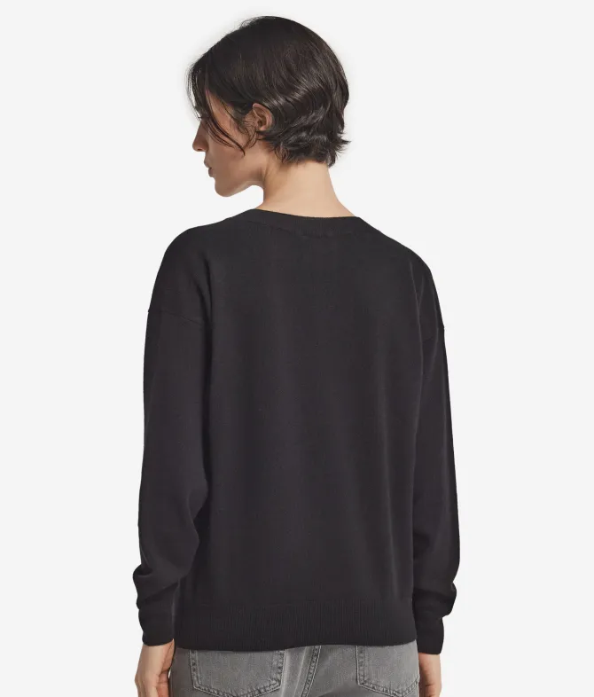 Maglia con scollo a V in Cashmere Ultrasoft