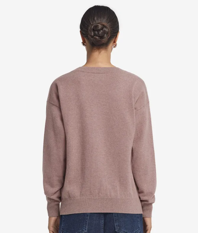 Maglia con scollo a V in Cashmere Ultrasoft
