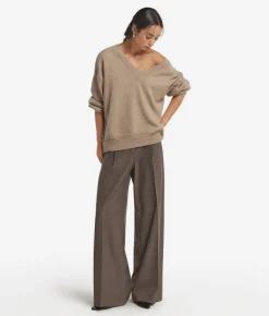 Maglia con scollo a V in Cashmere Undyed Ultrasoft