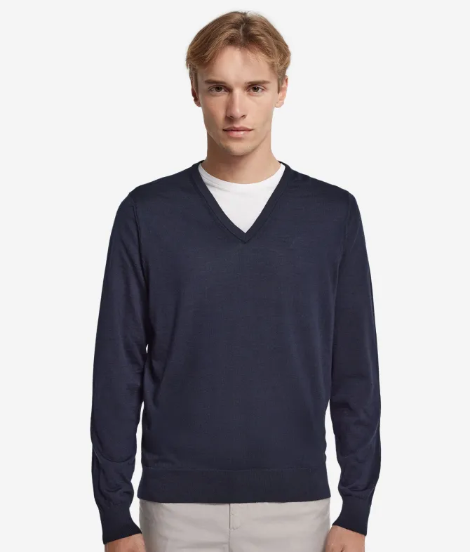 Maglia con scollo V in Cashmere Ultrafine