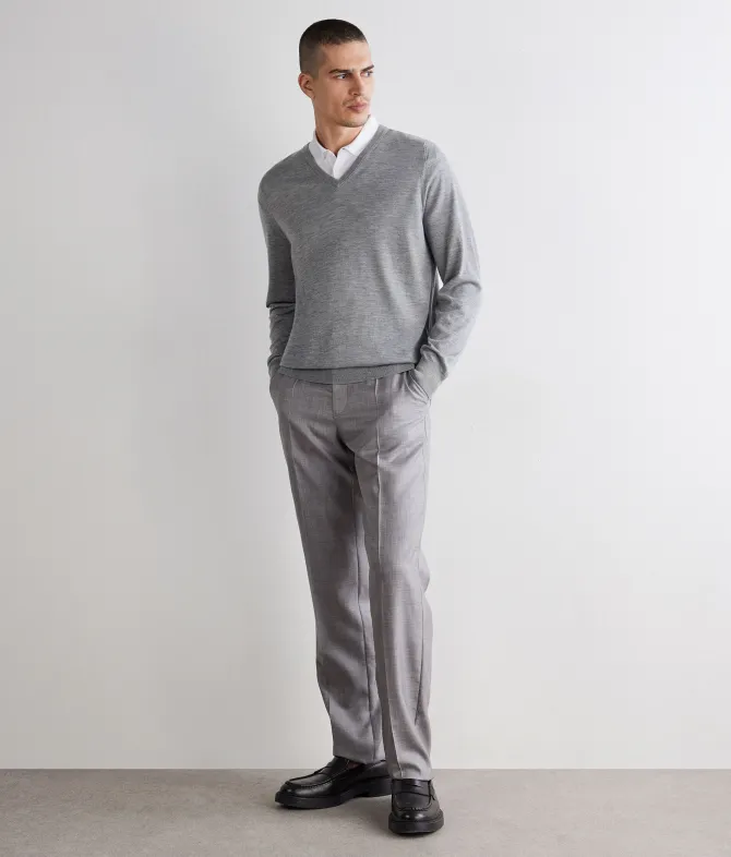 Maglia con scollo V in Cashmere Ultrafine