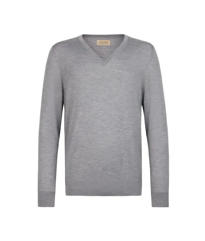 Maglia con scollo V in Cashmere Ultrafine