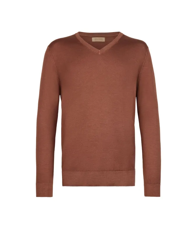Maglia con scollo V in Cashmere Ultrafine