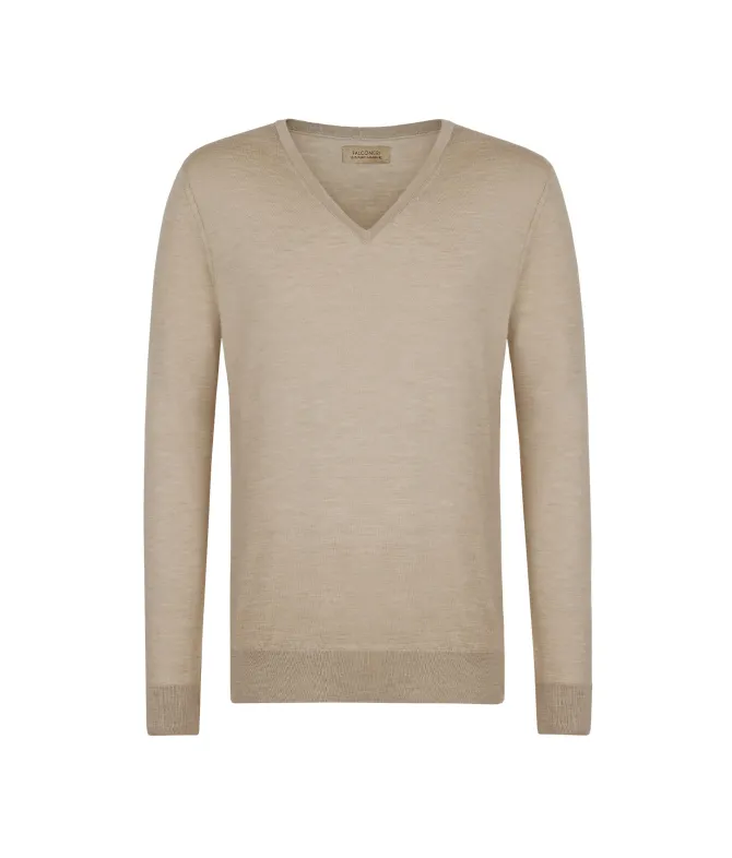Maglia con scollo V in Cashmere Ultrafine