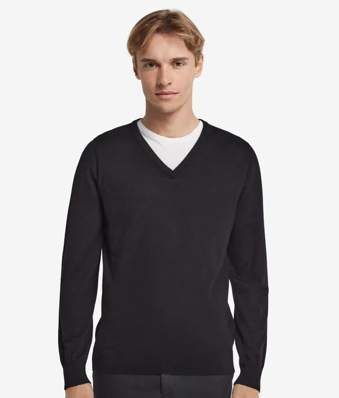Maglia con scollo V in Cashmere Ultrafine