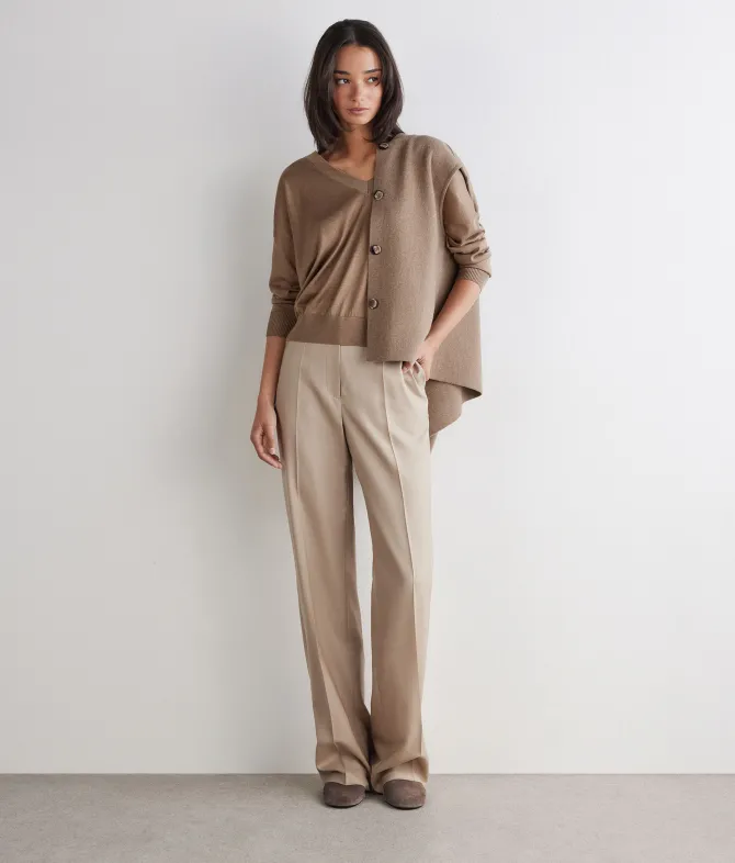 Maglia doppio scollo a V in Cashmere Silkfine