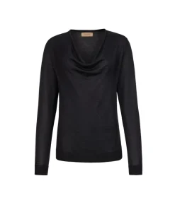 Maglia drappeggio in Cashmere Silkfine